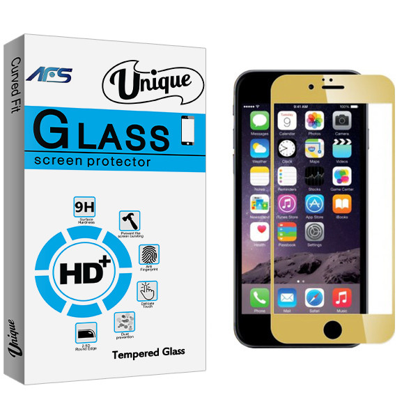 محافظ صفحه نمایش ای اف اس مدل Unique Glass مناسب برای گوشی موبایل اپل Iphone 6 / 6s