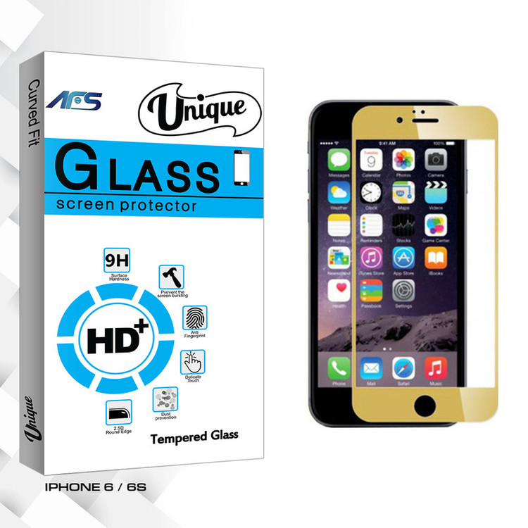 محافظ صفحه نمایش ای اف اس مدل Unique Glass مناسب برای گوشی موبایل اپل Iphone 6 / 6s