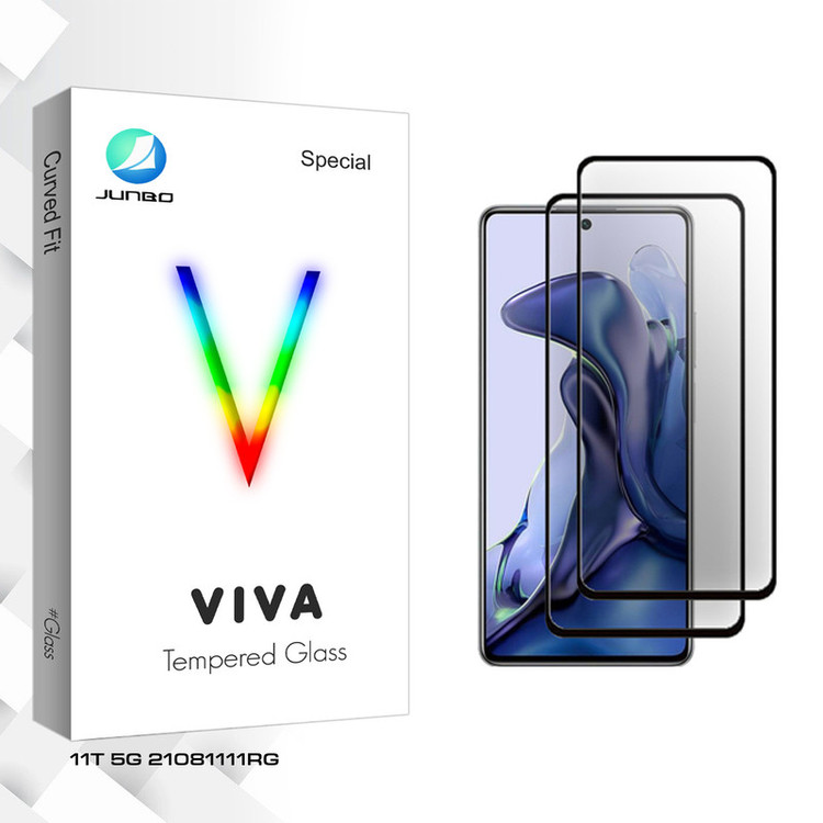 محافظ صفحه نمایش سرامیکی جانبو مدل Viva Glass مناسب برای گوشی موبایل شیائومی 11T 5G 21081111RG بسته دو عددی