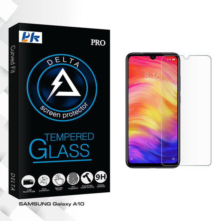 محافظ صفحه نمایش پی کی مدل Delta Glass مناسب برای گوشی موبایل سامسونگ Galaxy A10