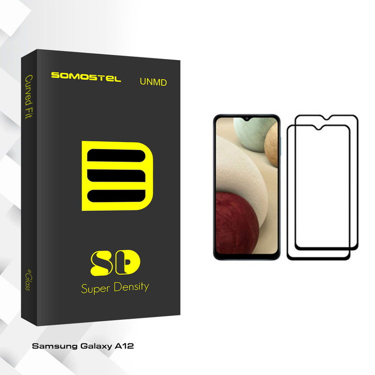 محافظ صفحه نمایش سوماستل مدل Sd Glass مناسب برای گوشی موبایل سامسونگ Galaxy A12 بسته دو عددی