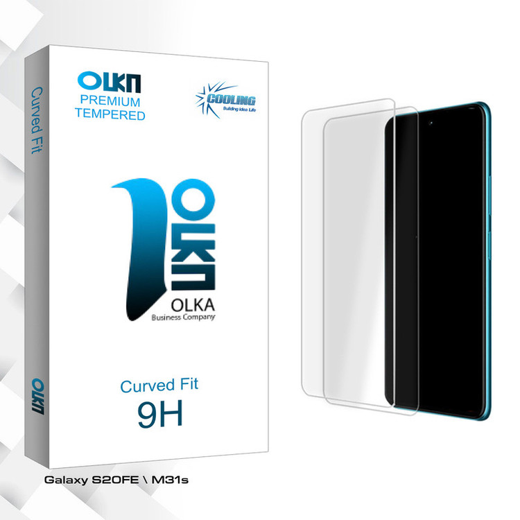 محافظ صفحه نمایش شیشه ای کولینگ مدل Olka Glass MIX2 مناسب برای گوشی موبایل سامسونگ Galaxy S20FE \ M31s بسته دو عددی