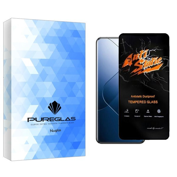 محافظ صفحه نمایش پیور گلس مدل NueGlasnewpkg Antistatic مناسب برای گوشی موبایل شیائومی  Redmi Note 13 Pro 4G