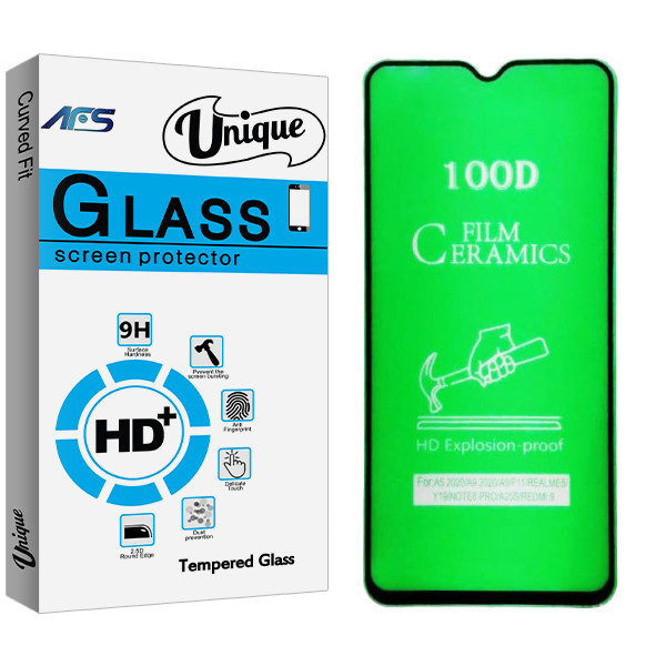 محافظ صفحه نمایش سرامیکی ای اف اس مدل Unique Glass مناسب برای گوشی موبایل سامسونگ Galaxy A10/ A10s / M10