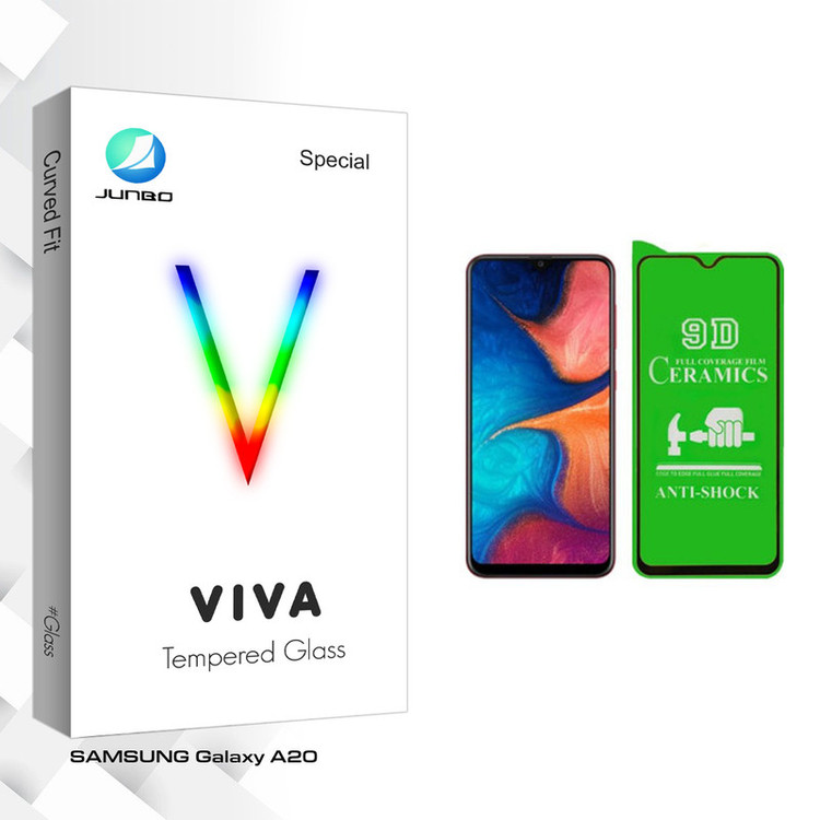 محافظ صفحه نمایش سرامیکی جانبو مدل Viva Glass مناسب برای گوشی موبایل سامسونگ Galaxy A20