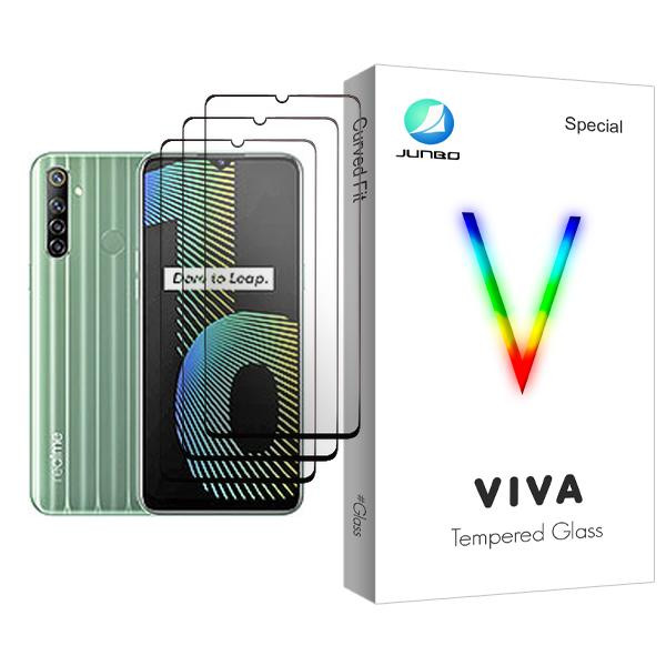 محافظ صفحه نمایش جانبو مدل Viva Glass MIX003 مناسب برای گوشی موبایل ریلمی Narzo 10 بسته سه عددی