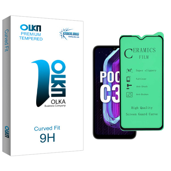 محافظ صفحه نمایش سرامیکی کولینگ مدل Olka Glass مناسب برای گوشی موبایل شیائومی Poco C31