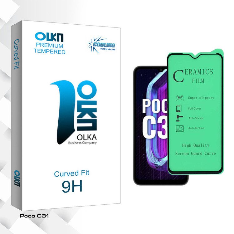 محافظ صفحه نمایش سرامیکی کولینگ مدل Olka Glass مناسب برای گوشی موبایل شیائومی Poco C31
