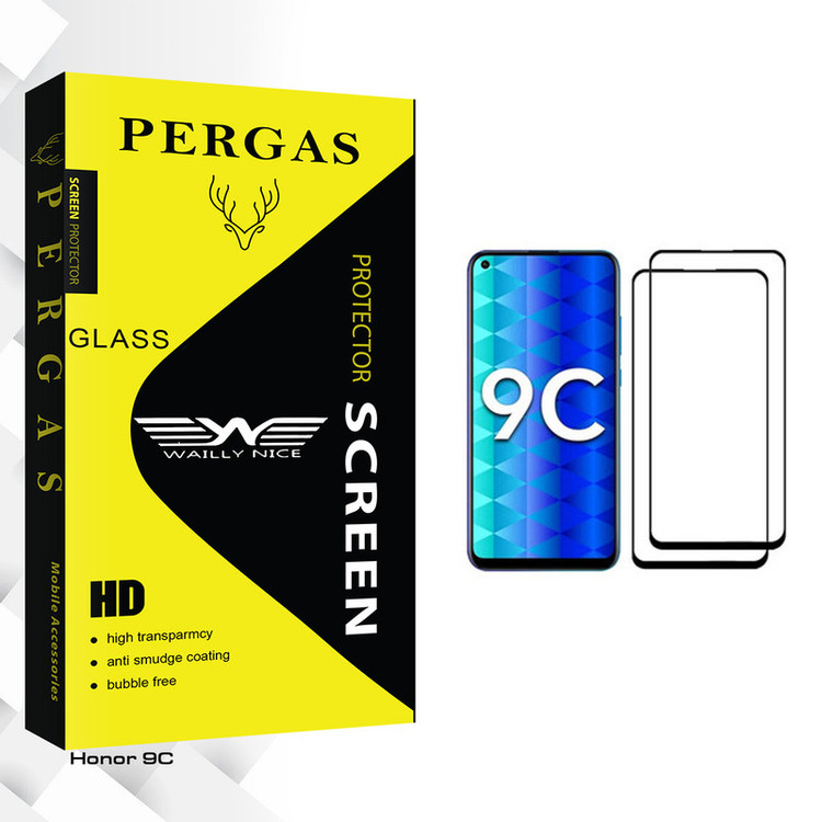 محافظ صفحه نمایش وایلی نایس مدل Pergas Glass مناسب برای گوشی موبایل آنر 9C بسته دو عددی