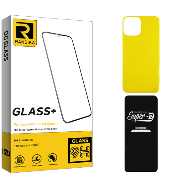 محافظ صفحه نمایش راندیکا مدل Randika  Super-D مناسب برای گوشی موبایل اپل iPhone 13 pro max  به همراه محافظ پشت گوشی