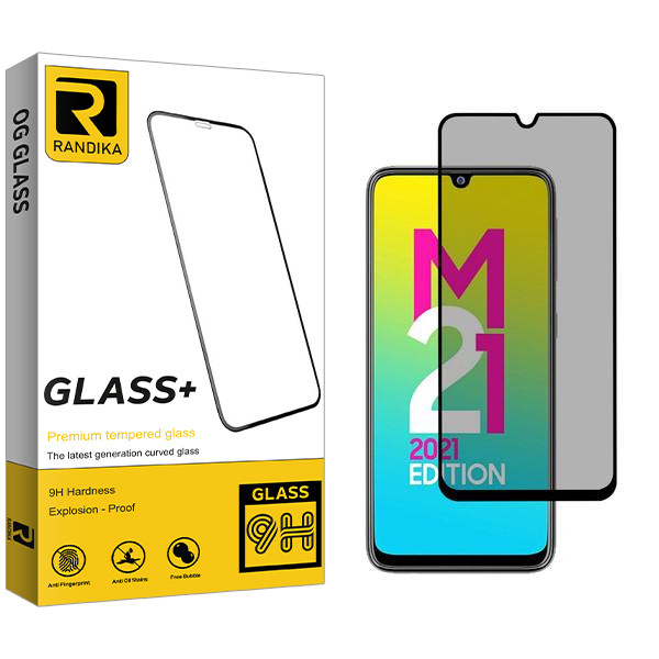 محافظ صفحه نمایش حریم شخصی راندیکا مدل RK مناسب برای گوشی موبایل سامسونگ Galaxy M21 2021