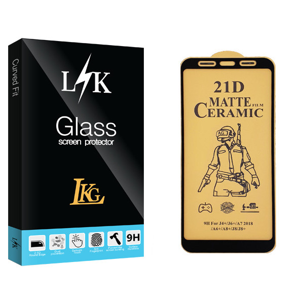 محافظ صفحه نمایش سرامیکی ال کا جی مدل LK Glass مناسب برای گوشی موبایل سامسونگ Galaxy J6 Plus