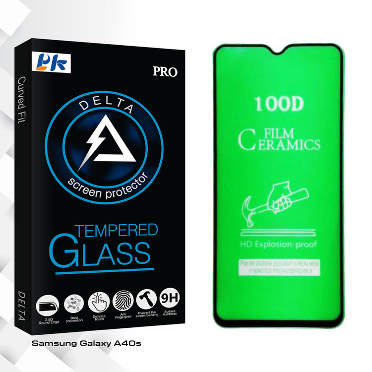 محافظ صفحه نمایش سرامیکی پی کی مدل Delta Glass مناسب برای گوشی موبایل سامسونگ Galaxy A40s