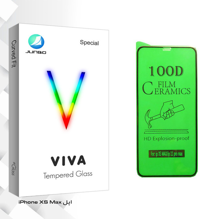 محافظ صفحه نمایش سرامیکی جانبو مدل Viva Glass مناسب برای گوشی موبایل اپل iPhone XS Max