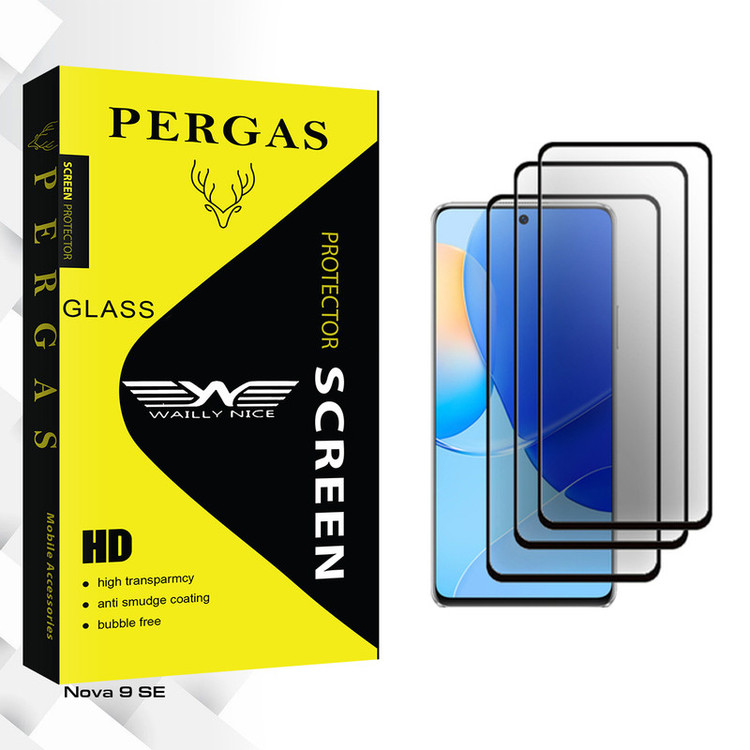 محافظ صفحه نمایش سرامیکی وایلی نایس مدل Pergas Glass MIX2106 مناسب برای گوشی موبایل هوآوی Nova 9 SE بسته سه عددی