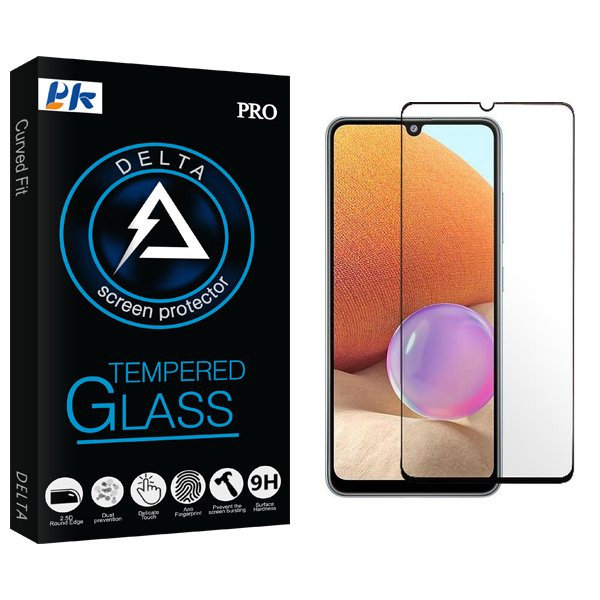 محافظ صفحه نمایش شیشه ای پی کی مدل Delta Full مناسب برای گوشی موبایل سامسونگ Galaxy A32 4G
