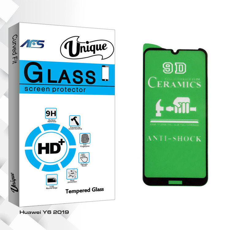محافظ صفحه نمایش سرامیکی ای اف اس مدل Unique Glass مناسب برای گوشی موبایل هوآوی Y6 2019