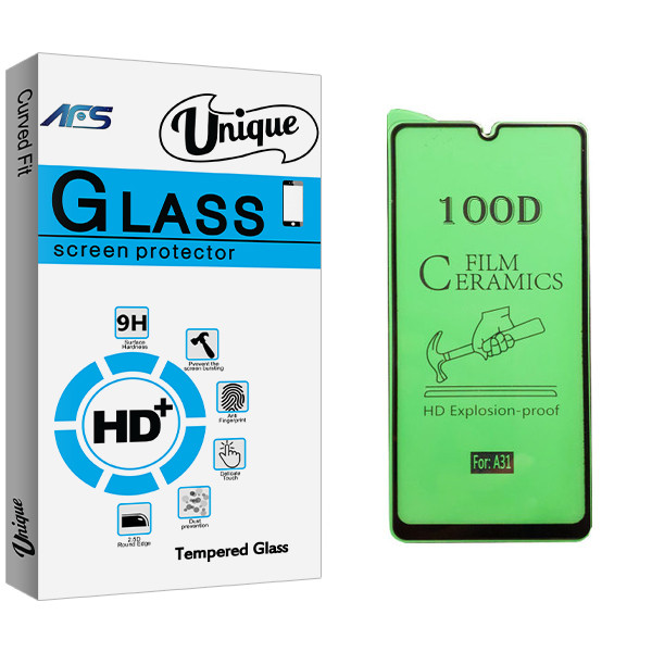 محافظ صفحه نمایش سرامیکی ای اف اس مدل Unique Glass مناسب برای گوشی موبایل سامسونگ Galaxy A31
