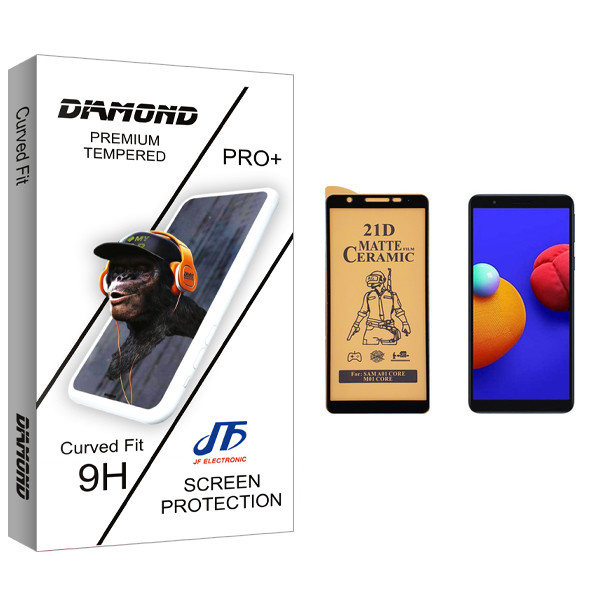 محافظ صفحه نمایش سرامیکی جی اف مدل Diamond glass مناسب برای گوشی موبایل سامسونگ Galaxy A01 Core