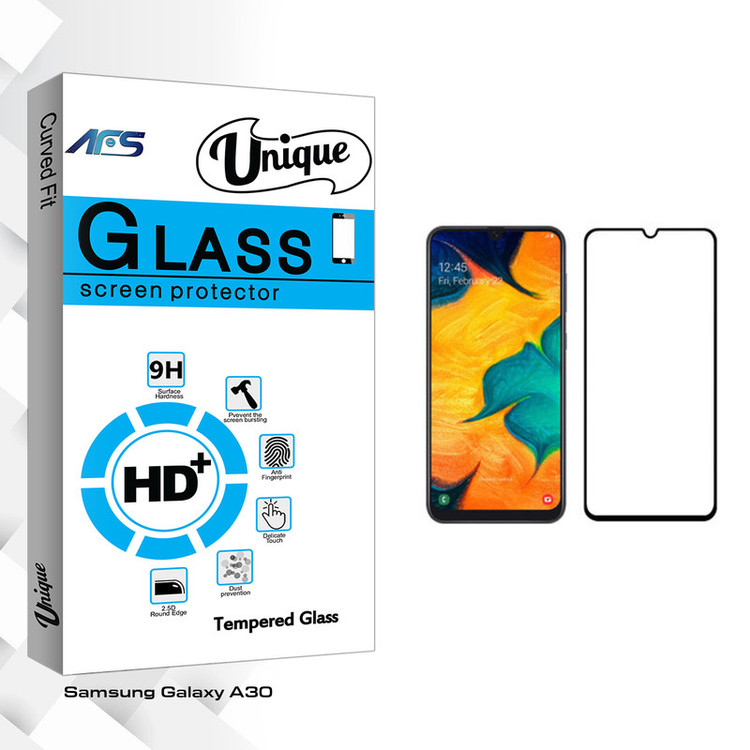 محافظ صفحه نمایش ای اف اس مدل Unique Glass مناسب برای گوشی موبایل سامسونگ Galaxy A30