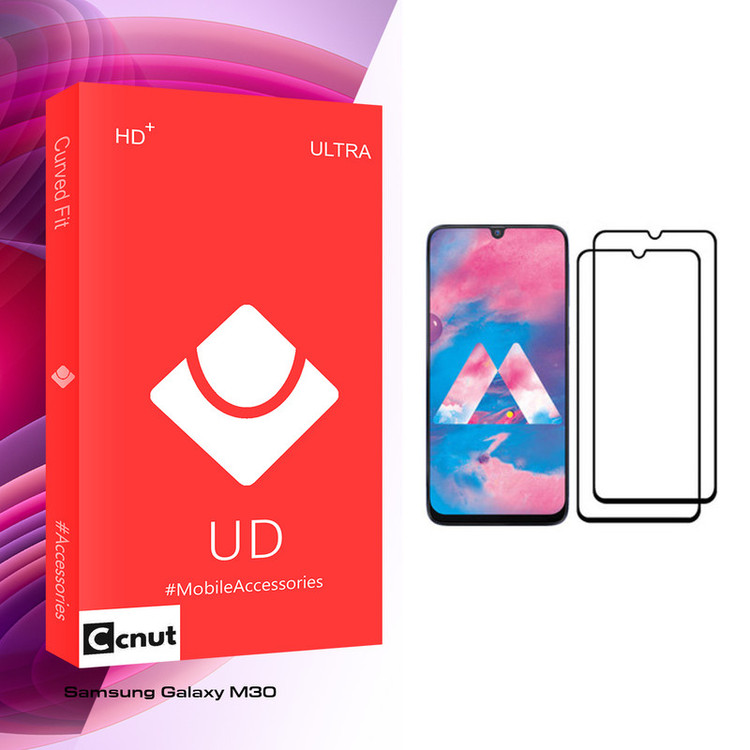 محافظ صفحه نمایش کوکونات مدل UD Glass مناسب برای گوشی موبایل سامسونگ Galaxy M30 بسته دو عددی