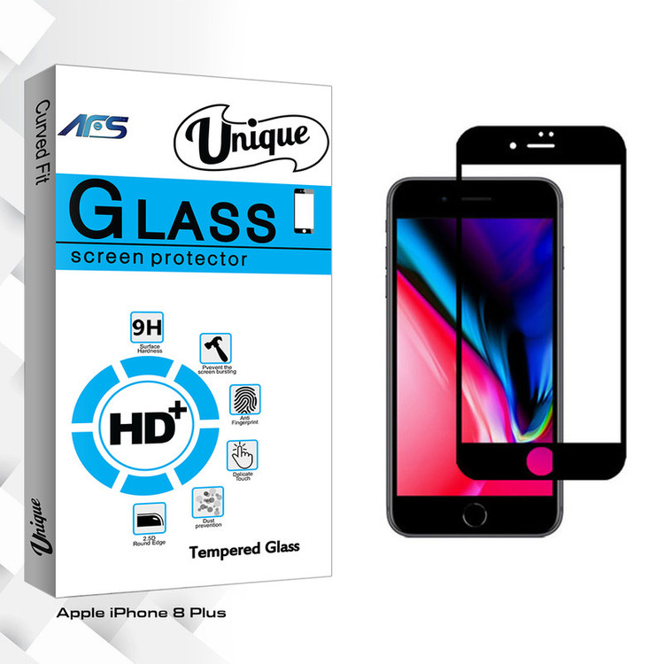 محافظ صفحه نمایش ای اف اس مدل Unique Glass مناسب برای گوشی موبایل اپل iPhone 8 Plus