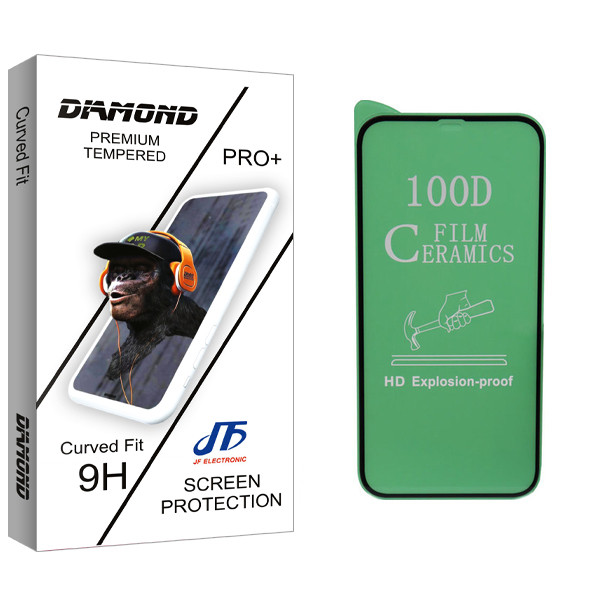 محافظ صفحه نمایش سرامیکی جی اف مدل Diamond glass مناسب برای گوشی موبایل اپل iPhone 12 Pro Max