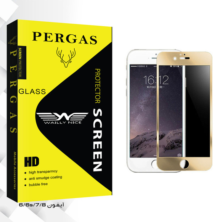 محافظ صفحه نمایش وایلی نایس مدل Pergas Glass مناسب برای گوشی موبایل اپل iphone 6/6s/7/8