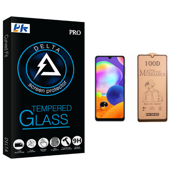 محافظ صفحه نمایش سرامیکی پی کی مدل Delta Glass مناسب برای گوشی موبایل سامسونگ Galaxy A31