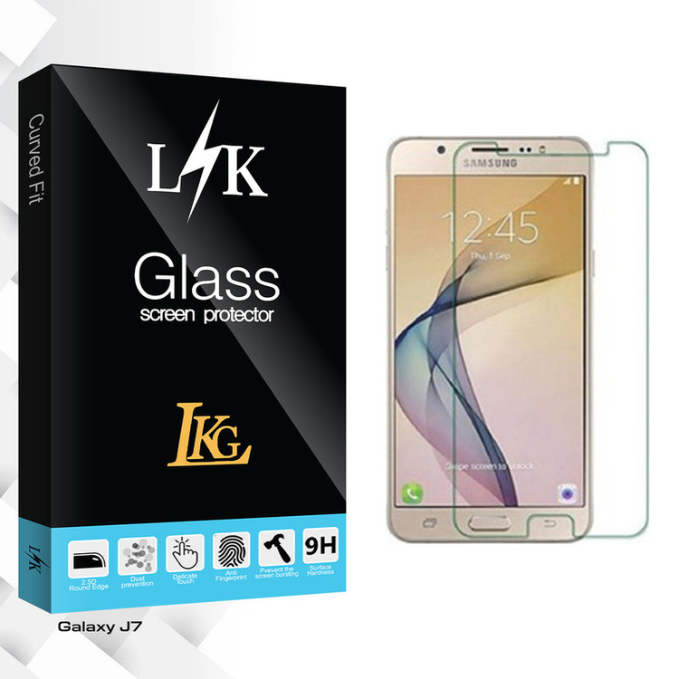محافظ صفحه نمایش شیشه ای ال کا جی مدل LK Glass مناسب برای گوشی موبایل سامسونگ Galaxy J7