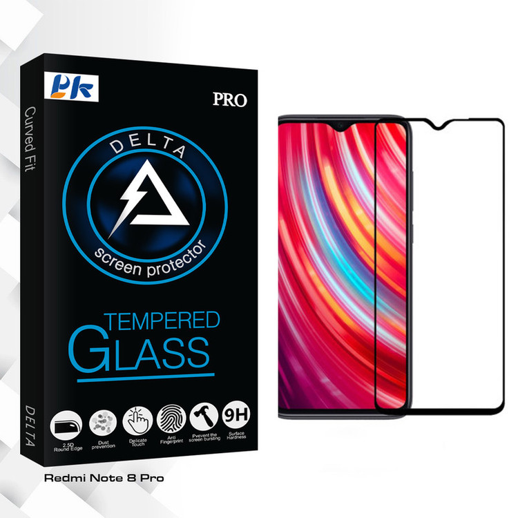 محافظ صفحه نمایش سرامیکی پی کی مدل Delta Glass مناسب گوشی موبایل شیائومی Redmi Note 8 Pro