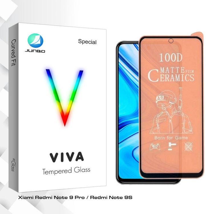 محافظ صفحه نمایش مات جانبو مدل Viva Glass مناسب برای گوشی موبایل شیائومی Redmi Note 9 pro/ Note 9S