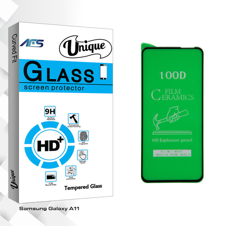 محافظ صفحه نمایش ای اف اس مدل Unique Glass مناسب برای گوشی موبایل سامسونگ Galaxy A11
