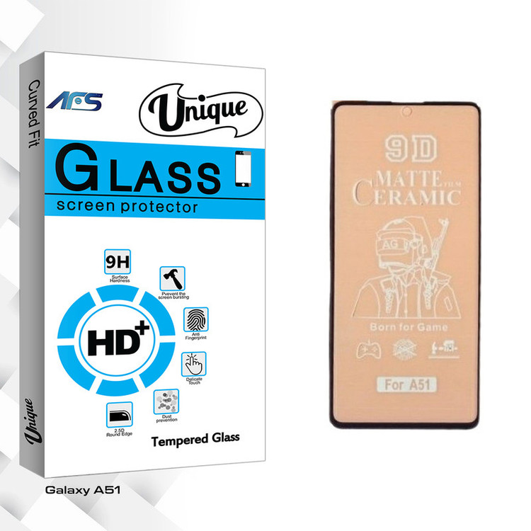 محافظ صفحه نمایش مات ای اف اس مدل Unique Glass مناسب برای گوشی موبایل سامسونگ Galaxy A51