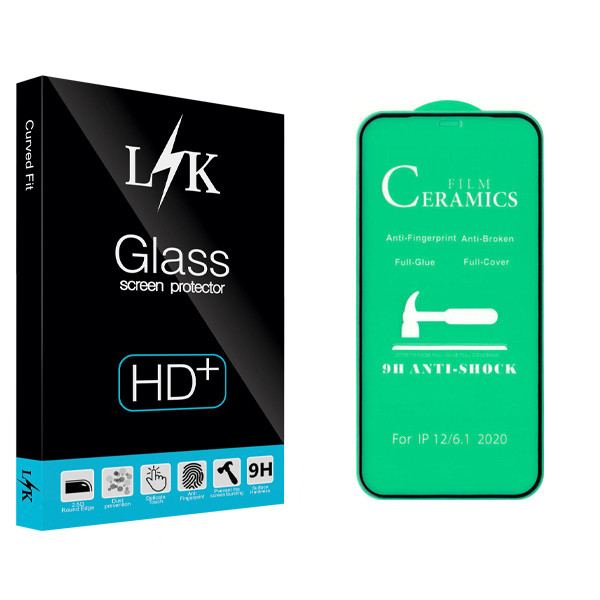 محافظ صفحه نمایش سرامیکی ال کی مدل +LITE مناسب برای گوشی موبایل اپل Iphone 12 / 12 Pro