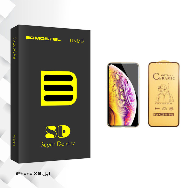 محافظ صفحه نمایش سرامیکی سوماستل مدل SD Glass مناسب برای گوشی موبایل اپل iPhone XS