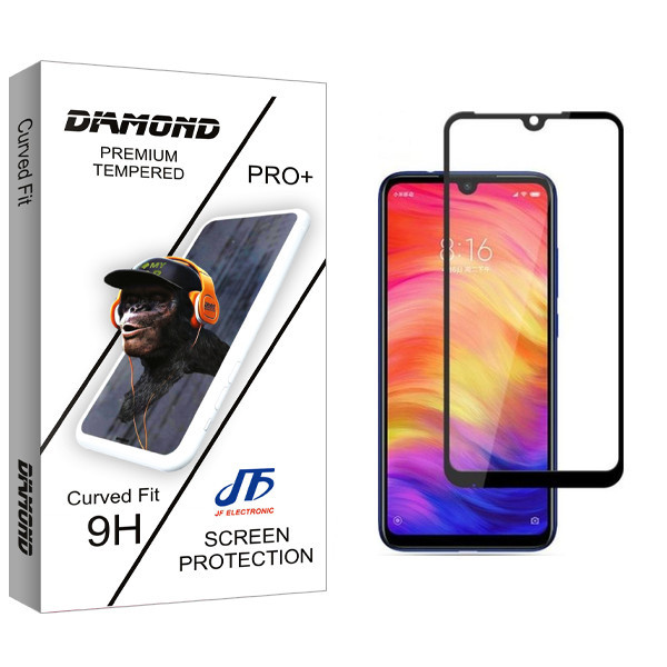 محافظ صفحه نمایش جی اف مدل Diamond glass مناسب برای گوشی موبایل شیائومی Redmi Note 7Pro