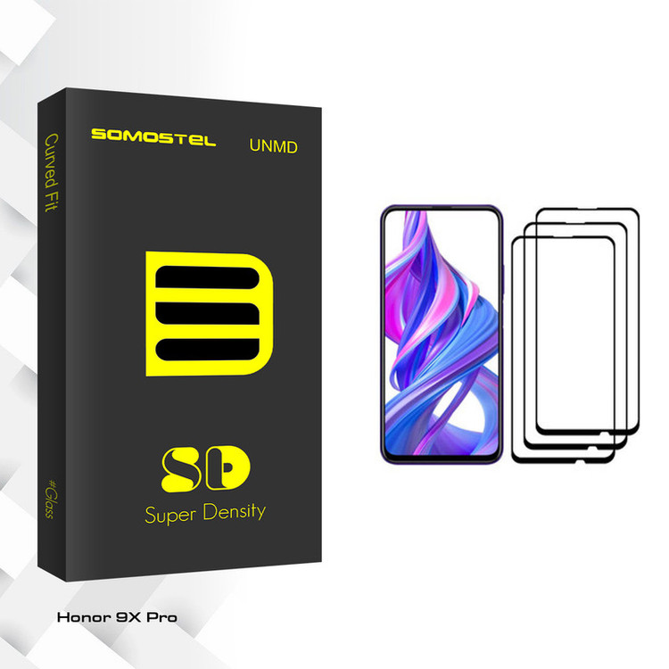 محافظ صفحه نمایش سوماستل مدل Sd Glass مناسب برای گوشی موبایل آنر 9X Pro بسته سه عددی