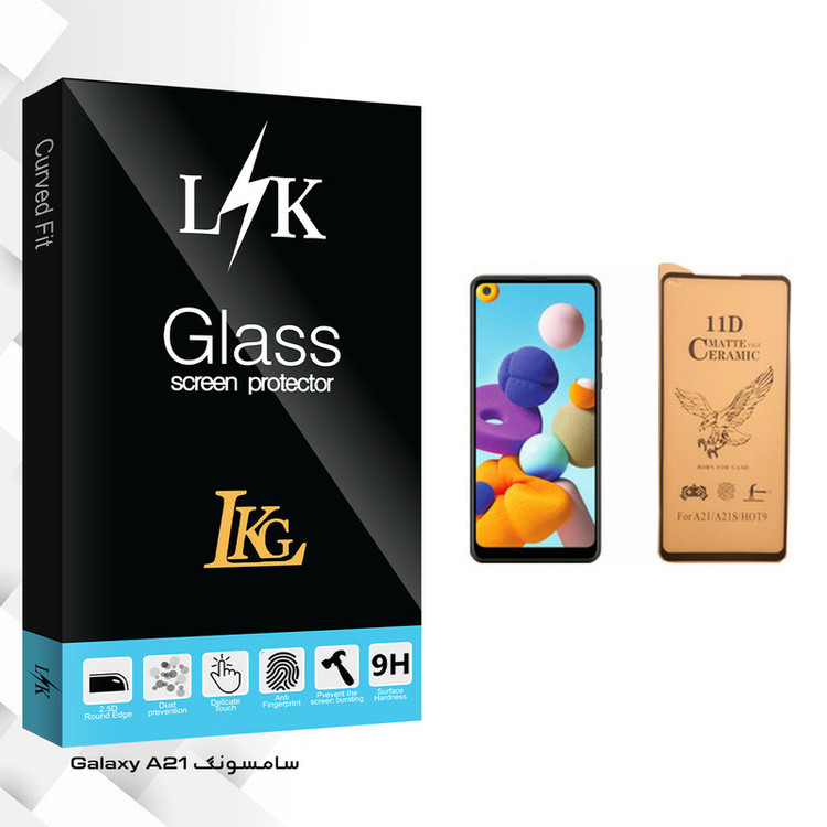 محافظ صفحه نمایش سرامیکی ال کا جی مدل LK Glass مناسب برای گوشی موبایل سامسونگ Galaxy A21