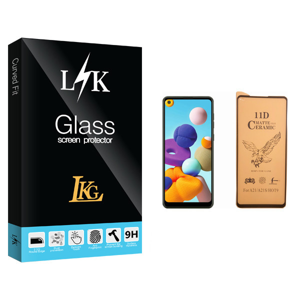 محافظ صفحه نمایش سرامیکی ال کا جی مدل LK Glass مناسب برای گوشی موبایل سامسونگ Galaxy A21