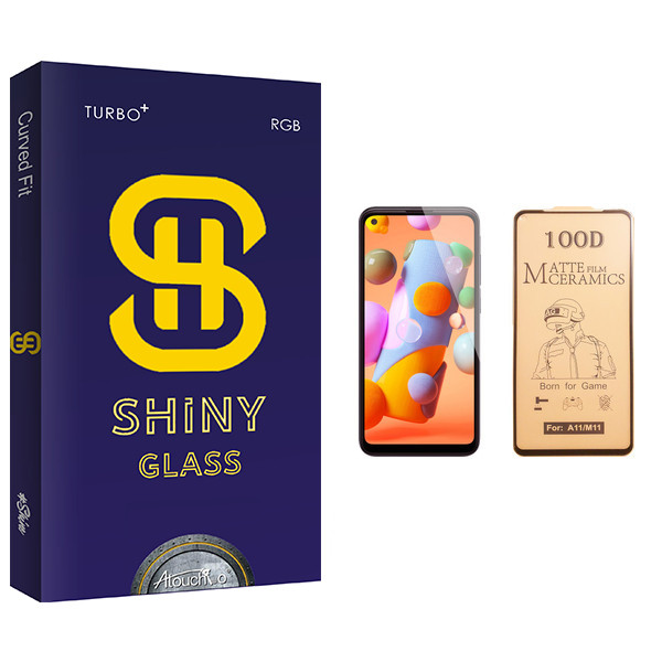 محافظ صفحه نمایش سرامیکی آتوچبو مدل Shiny Glass مناسب برای گوشی موبایل سامسونگ Galaxy A11