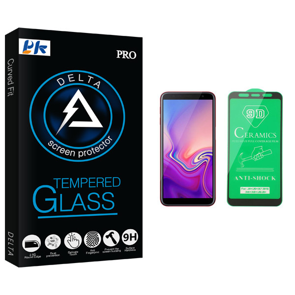 محافظ صفحه نمایش سرامیکی پی کی مدل Delta Glass مناسب برای گوشی موبایل سامسونگ Galaxy J6 Plus