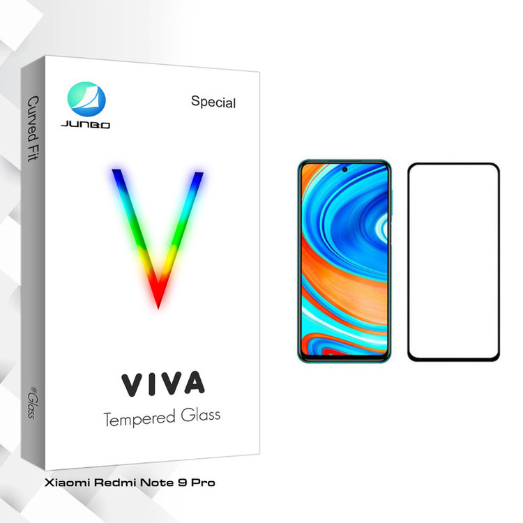 محافظ صفحه نمایش جانبو مدل Viva Glass مناسب برای گوشی موبایل شیائومی Redmi Note 9 Pro