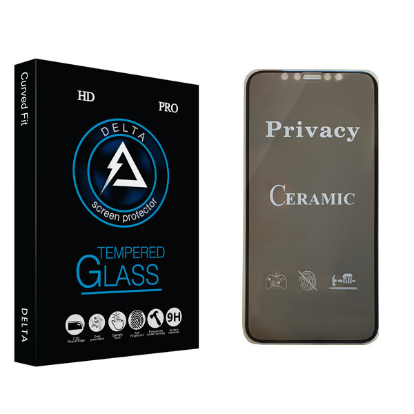 محافظ صفحه نمایش سرامیکی دلتا مدل Fit مناسب برای گوشی موبایل اپل Iphone 11 Pro