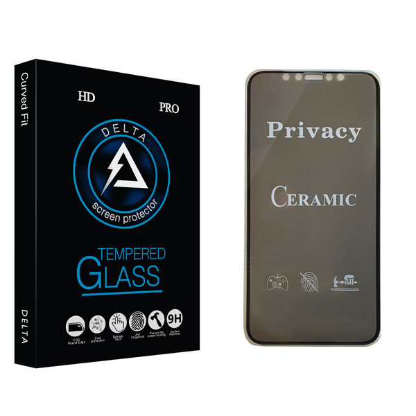 محافظ صفحه نمایش سرامیکی دلتا مدل Fit مناسب برای گوشی موبایل اپل Iphone 11 Pro
