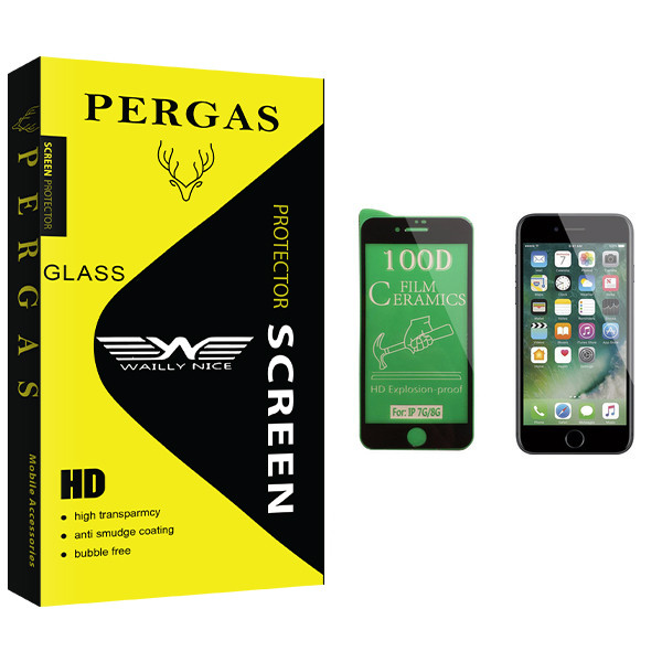 محافظ صفحه نمایش سرامیکی وایلی نایس مدل Pergas Glass مناسب برای گوشی موبایل اپل iPhone 7