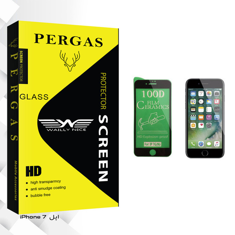 محافظ صفحه نمایش سرامیکی وایلی نایس مدل Pergas Glass مناسب برای گوشی موبایل اپل iPhone 7