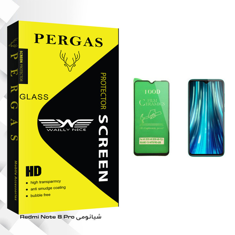 محافظ صفحه نمایش سرامیکی وایلی نایس مدل Pergas Glass مناسب برای گوشی موبایل شیائومی Redmi Note 8 Pro