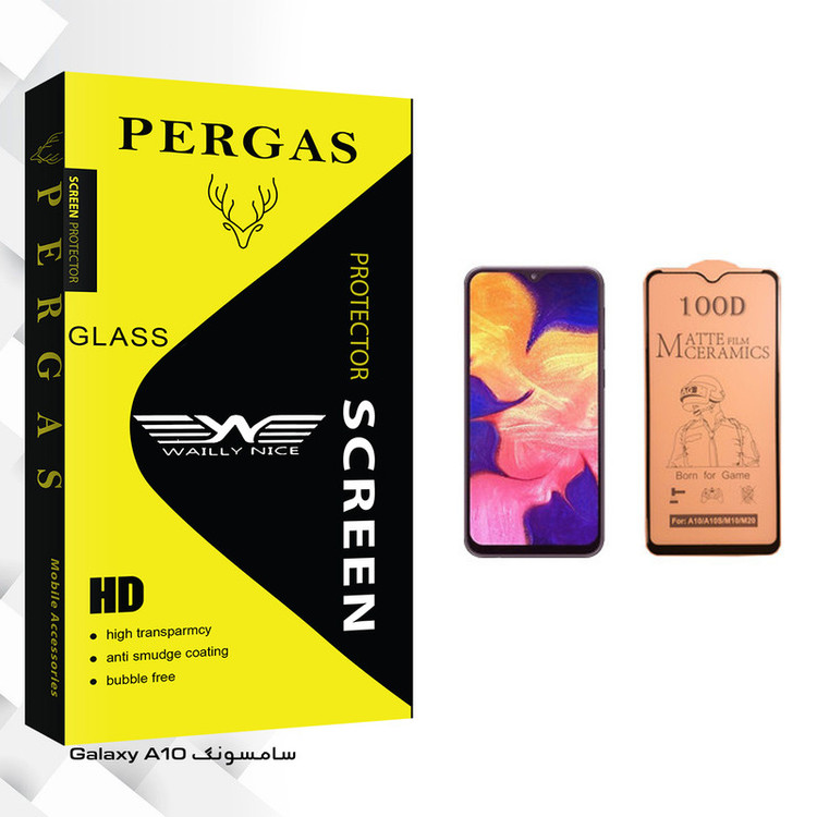 محافظ صفحه نمایش سرامیکی وایلی نایس مدل Pergas Glass مناسب برای گوشی موبایل سامسونگ Galaxy A10
