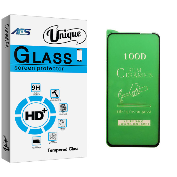 محافظ صفحه نمایش سرامیکی ای اف اس مدل Unique Glass مناسب برای گوشی موبایل سامسونگ Galaxy A11